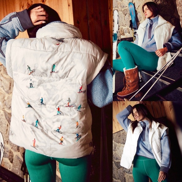 🌟 RARE PRINT Free People Movement In A Bubble Puffer Vest 🌟 - Picture 2 of 11